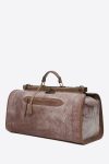 Doctor's Bag vegetable tanned leather handmade in italy terrida venezia italy italian bag unique design business travel leather duffle bag