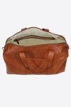Travel Bag duffle bag handmade in italy vegetable tanned leather made in italy terrida venezia italian bag