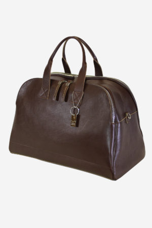 Aviator Bag handmade in italy vegetable tanned leather terrida venezia italy microfiber italian bag duffle bag
