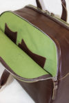 Aviator Bag handmade in italy vegetable tanned leather terrida venezia italy microfiber italian bag duffle bag