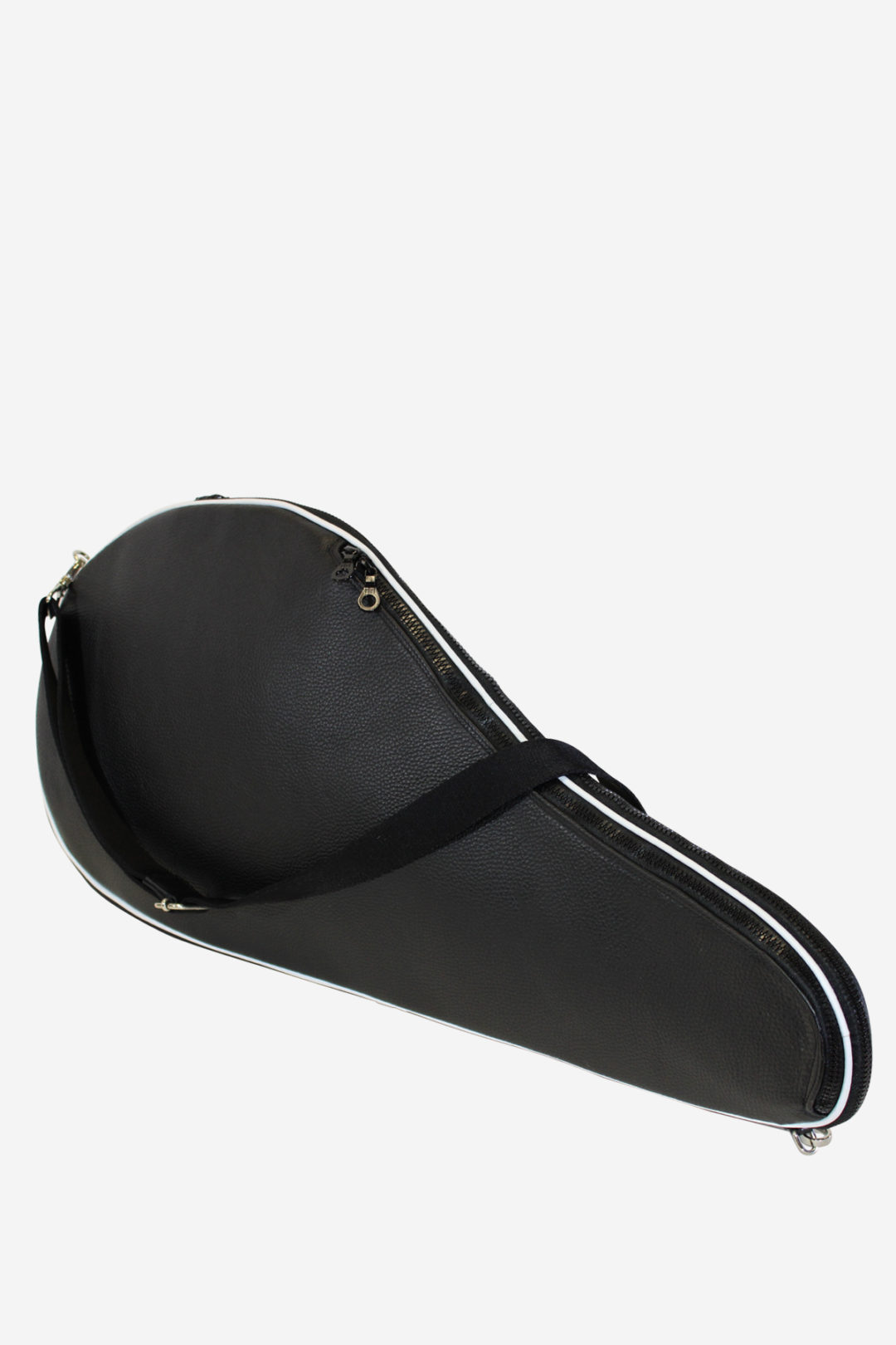 Classic Single Tennis Bag black waterproof leather