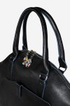Frescoed Dome Bag handmade in italy vegetable tanned leather terrida venezia made in italy murano glass vegetable tanned leather