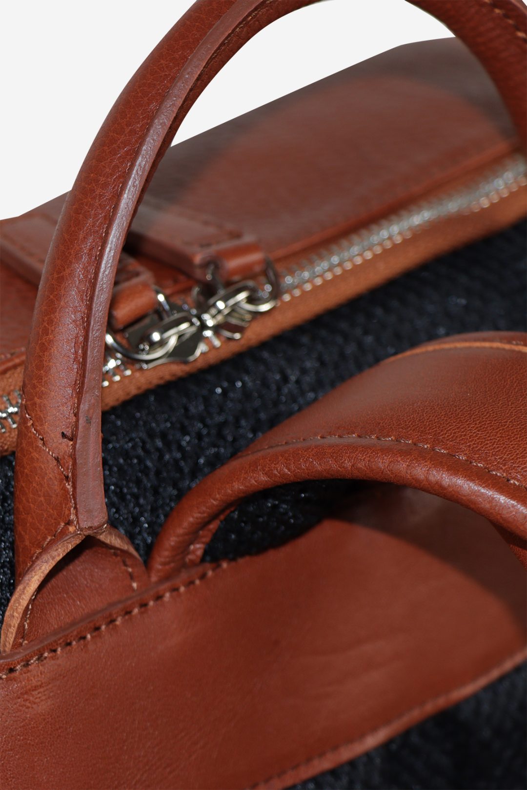 Calfskin vegetable tanned backpack made in Italy Leather backpack made of vegetable tanned leather Color  main image 4