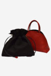 Major Hemispheric Handbag handmade in italy vegetable tanned leather made in italy two bags in one