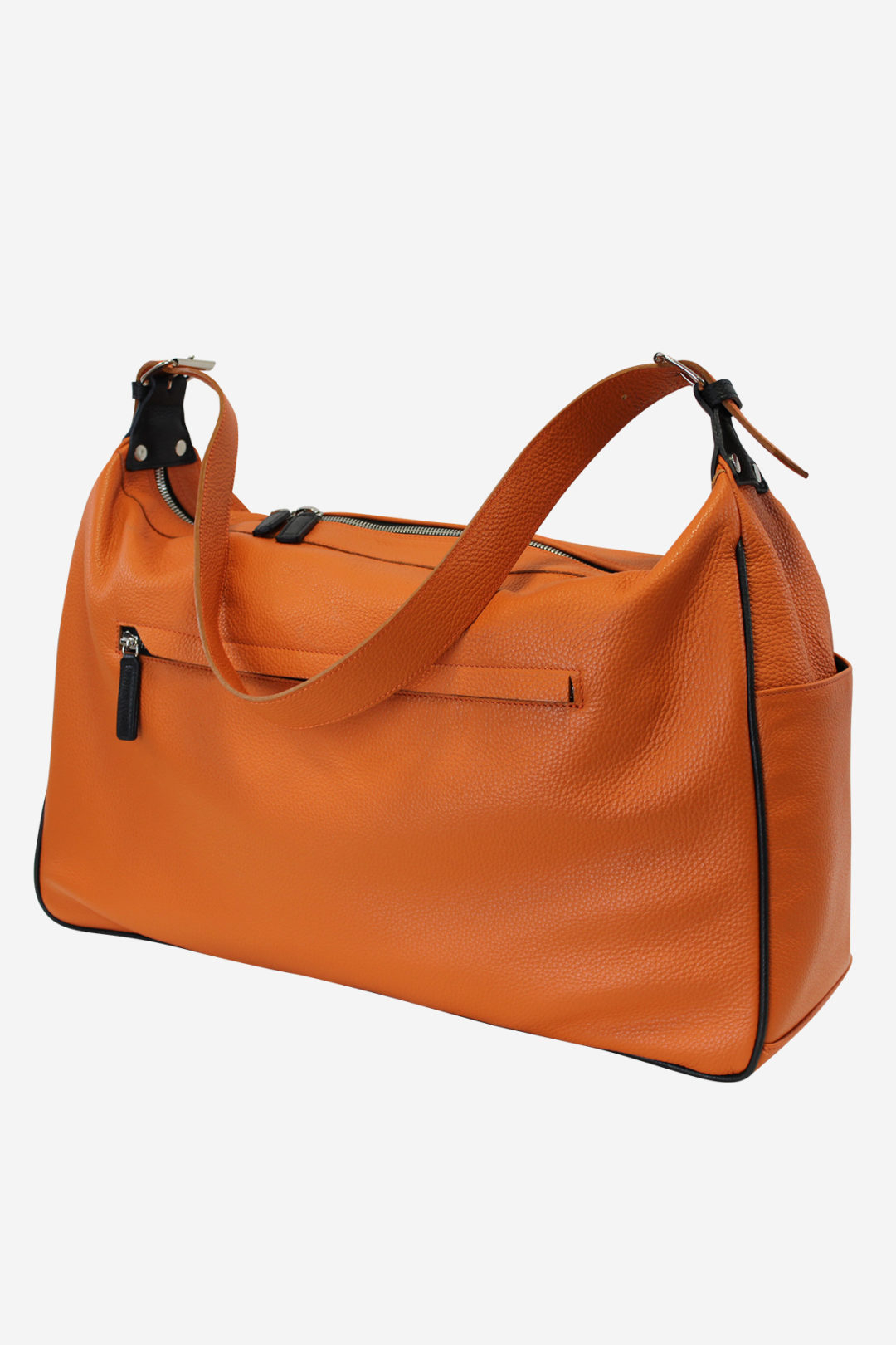 Modern Sport Bag orange waterproof leather handmade