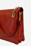 Mediterranean Handbag handbag crossbodybag handmade in italy vegetable tanned leather murano glass pendant