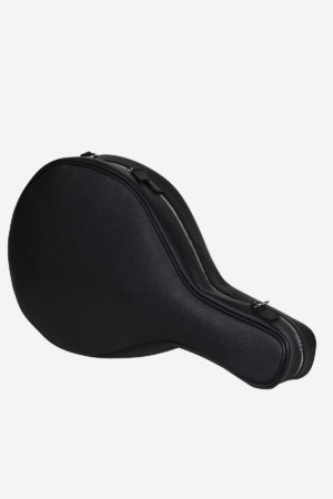 Leather Padel Bag black handmade in italy waterproof