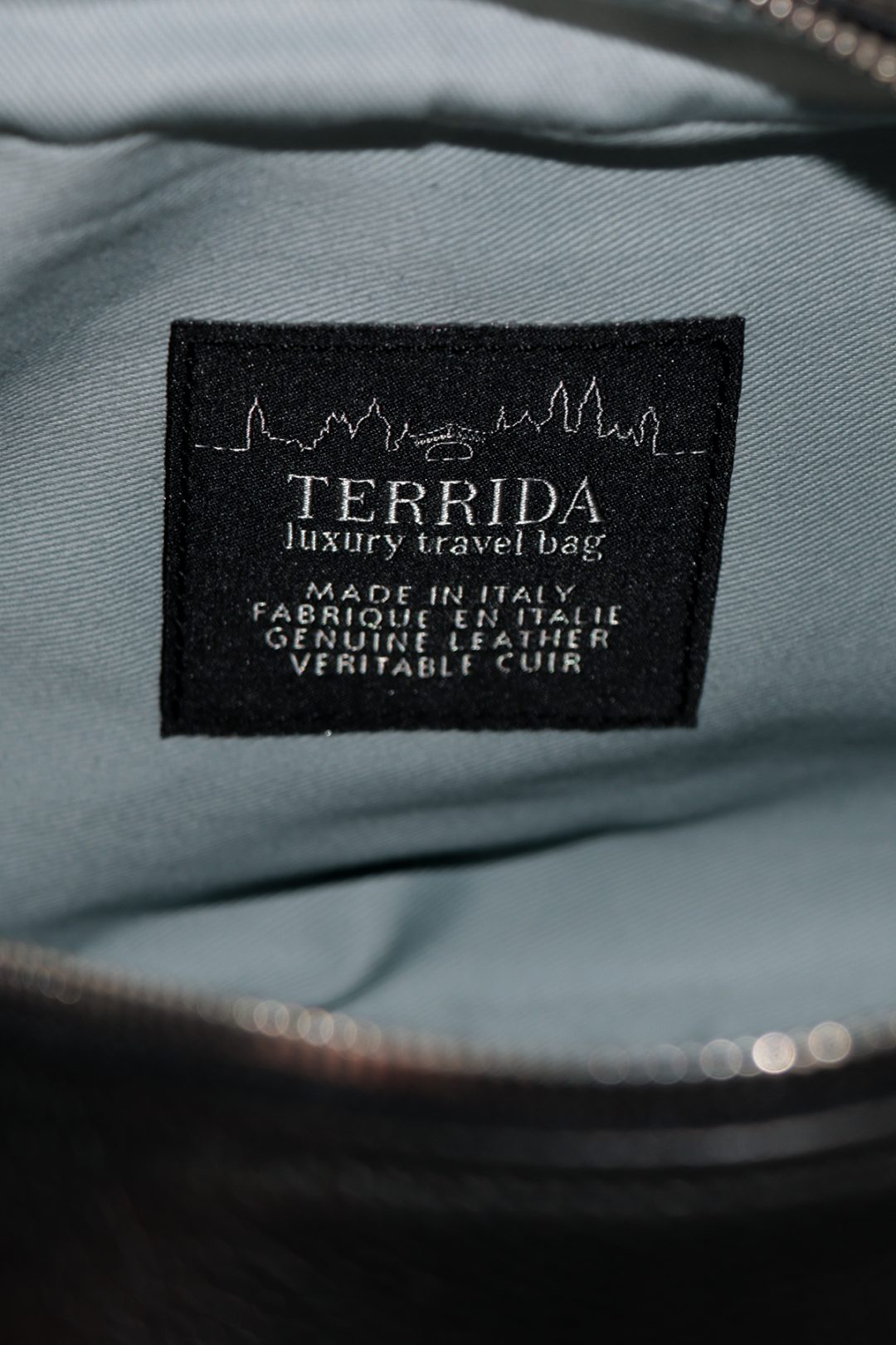 Original Tennis Bag Terrida - Handmade in Italy, waterproof leather
