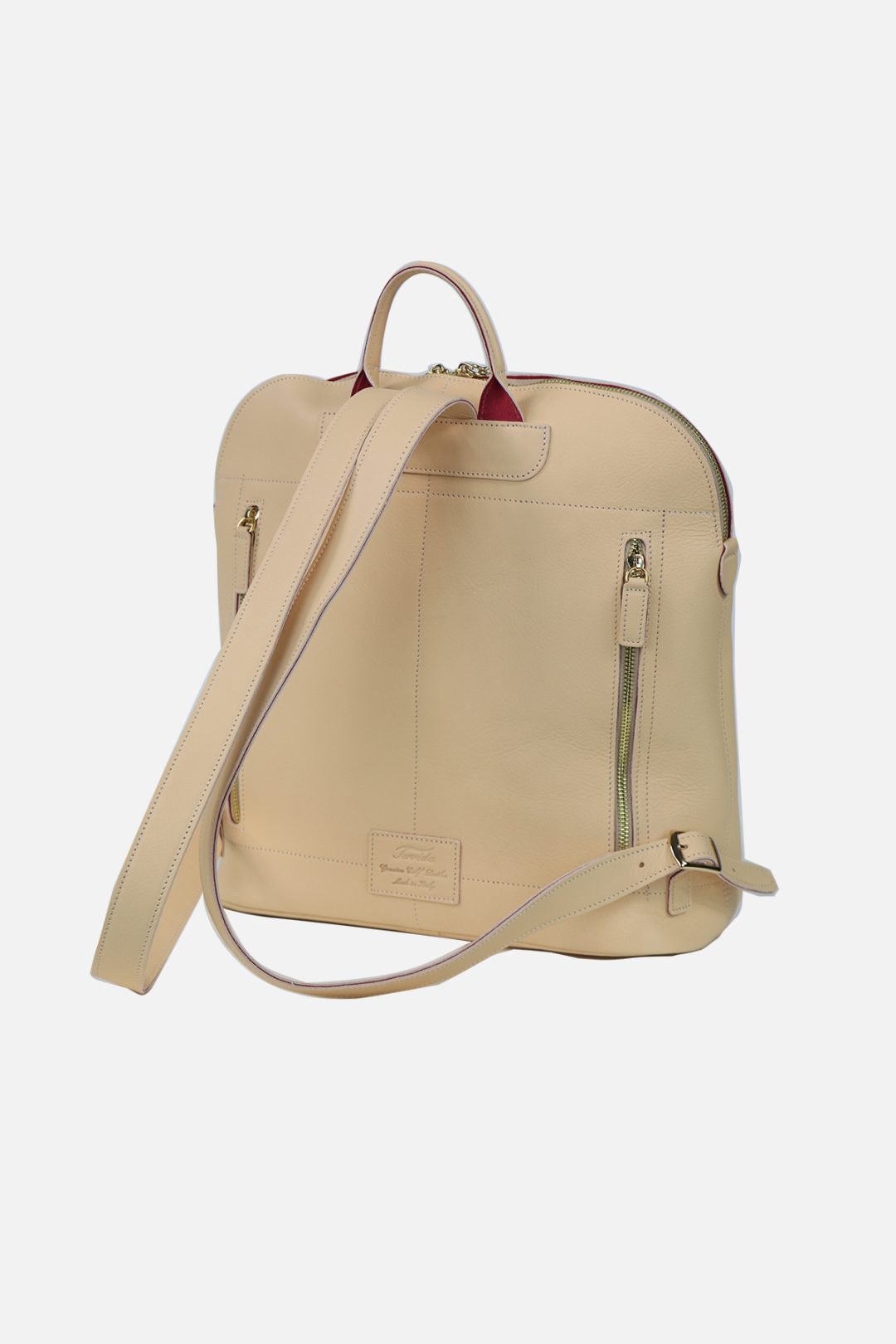 Laptop Backpack Terrida - Handmade in Italy, vegetable tan leather