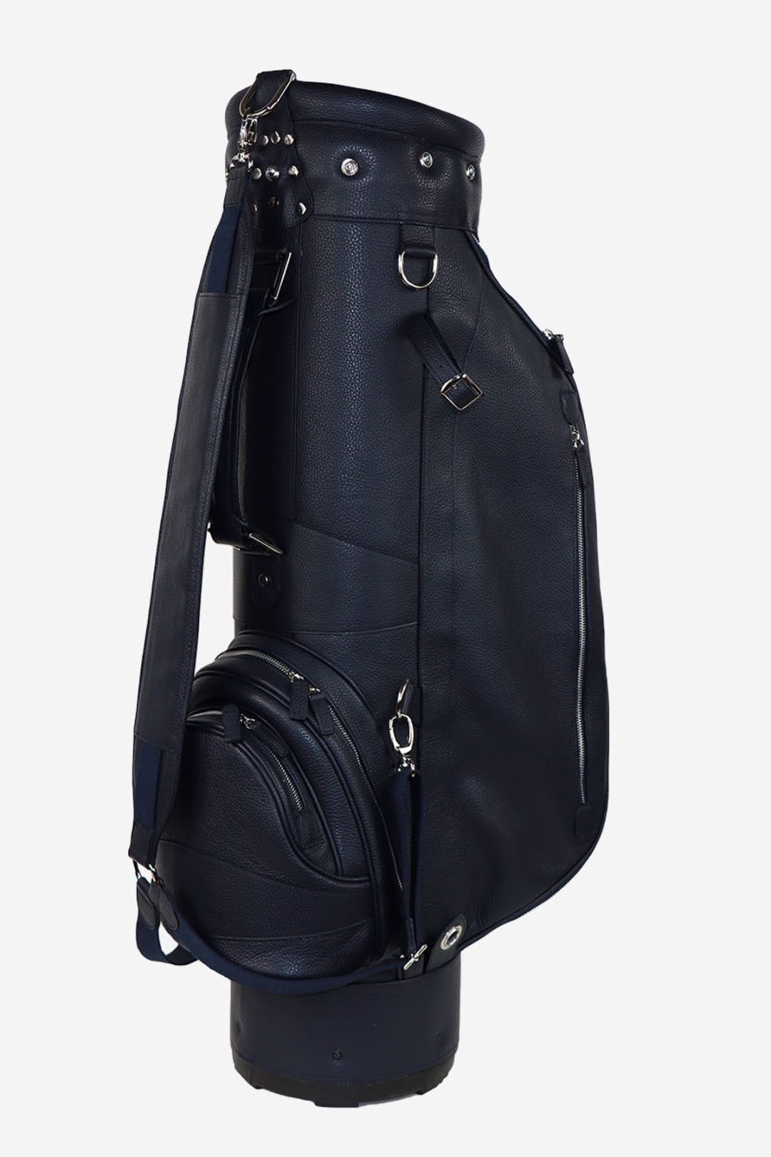 Prada Black Tessuto and Saffiano Leather Golf Bag