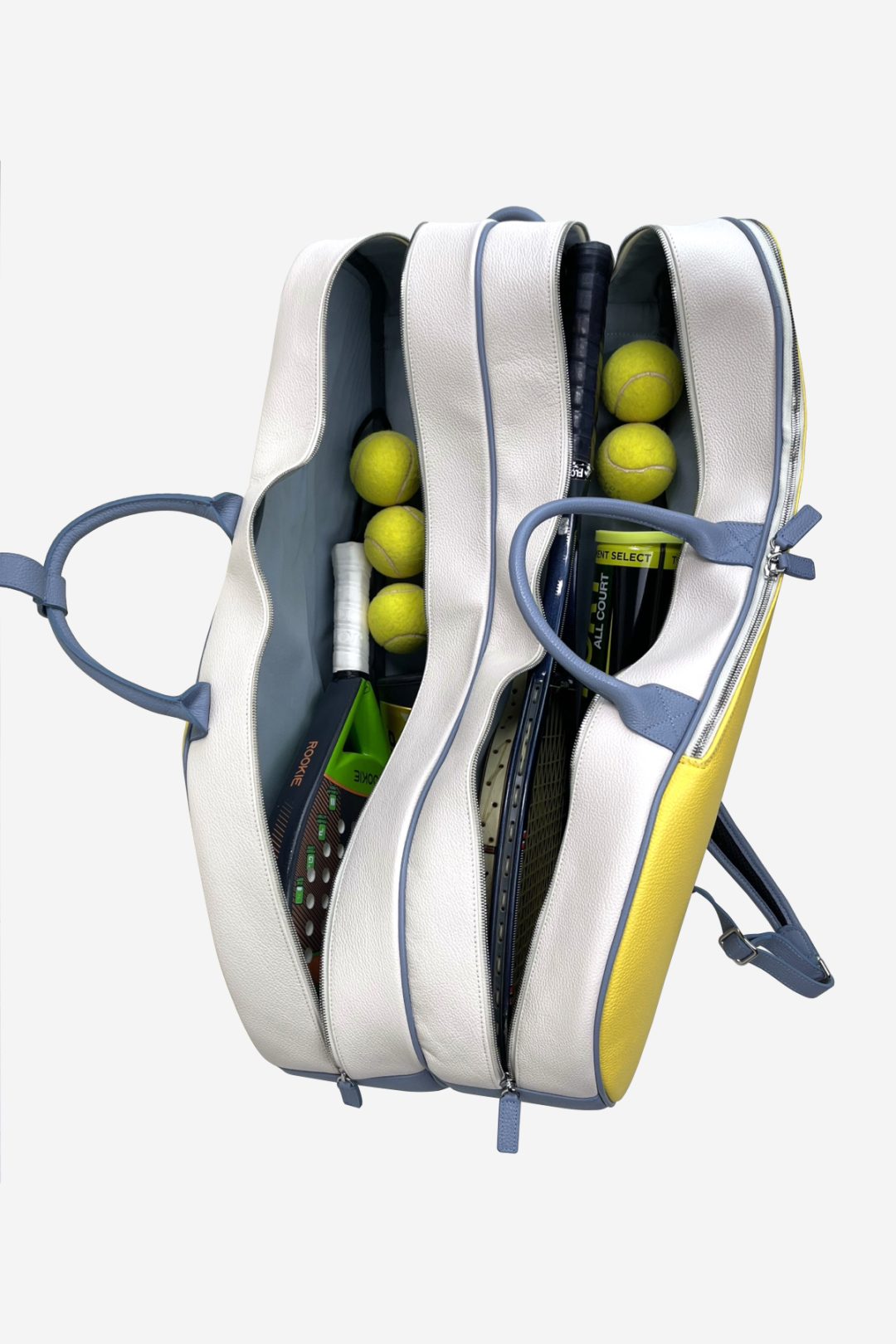 Terrida 3 Colour Italian Leather 4 Racket Tennis Bag