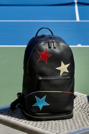 Stars Leather Backpack